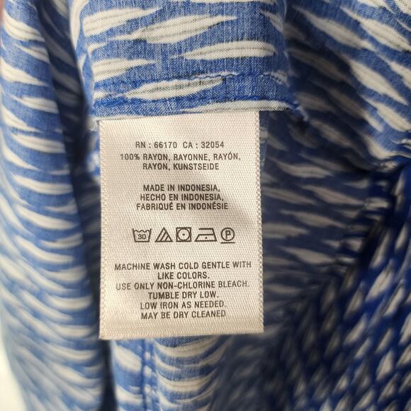 Anthropologie Maeve Lila Tiered Button Front Tunic Top Blouse Pockets XS - Picture 6 of 6